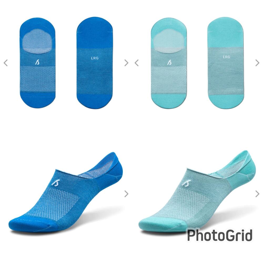 NWT allbirds Trino Sprinters No Show Socks LOT of 4 - LARGE - Mens 9-12 / W 11